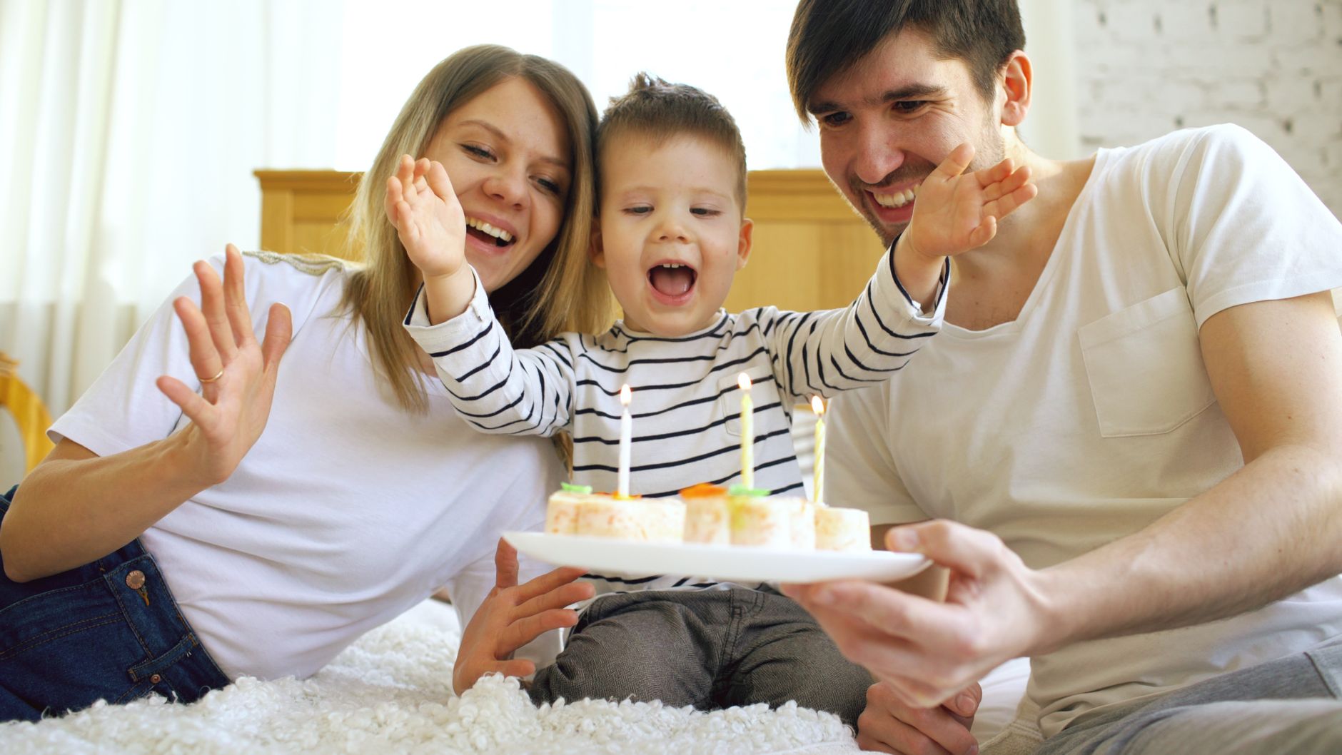 family celebrating beautiful smiles dental treatment results