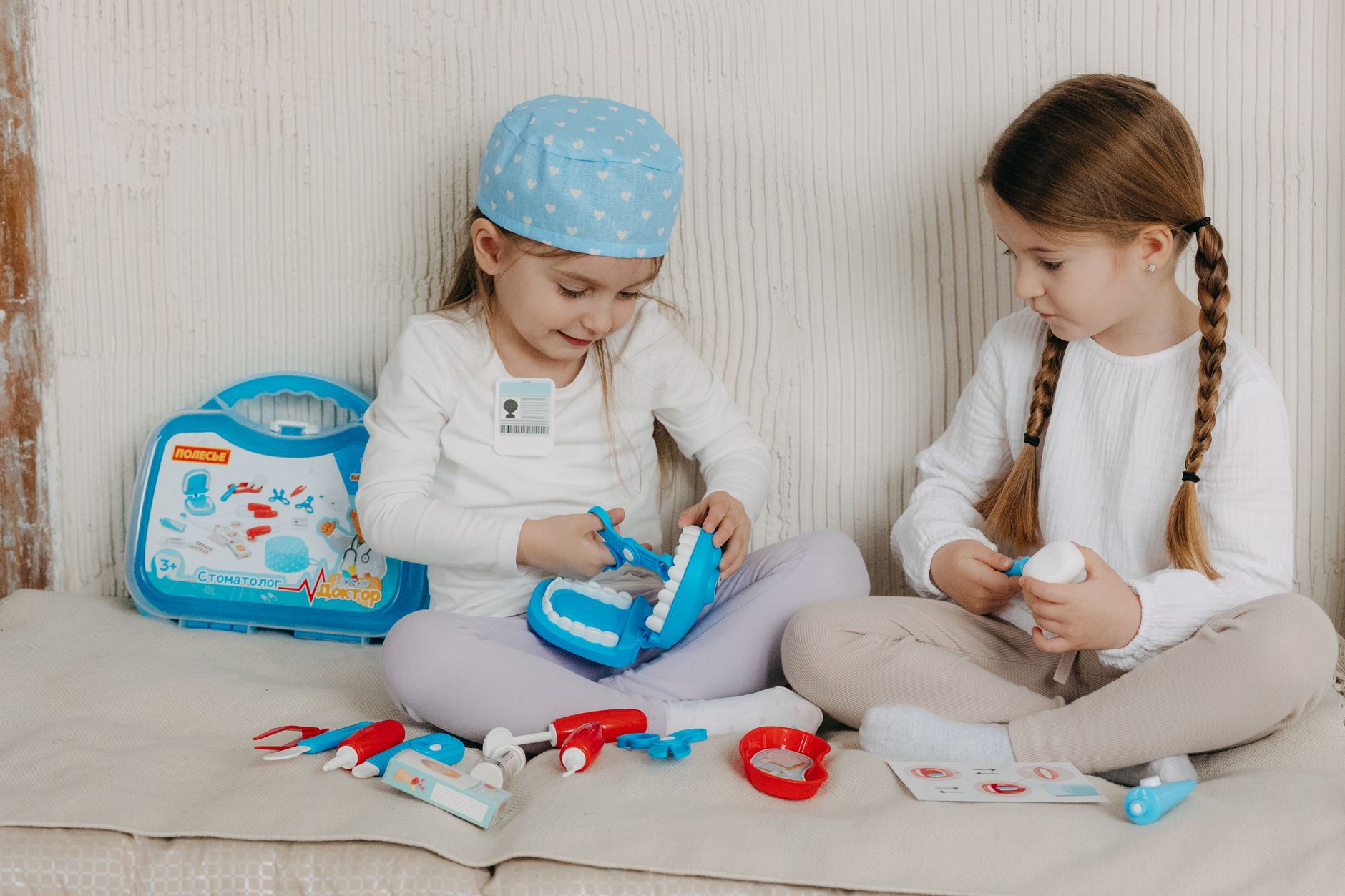 child-friendly dental office waiting room with toys